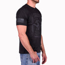 Men's Liberty Or Death Patriotic T-Shirt (Black on Black)-2