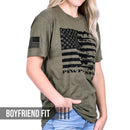 Women's Red, White & Pew Patriotic Boyfriend Fit T-Shirt-2