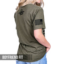 Women's Red, White & Pew Patriotic Boyfriend Fit T-Shirt-3