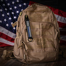 American Made Heavy Duty Tactical Keychain - Thin Blue Line-6