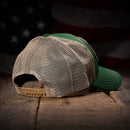 Betsy Ross Flag Patch Trucker Hat (Kelly Green)-5