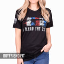 Women's "I Plead the 2nd" Boyfriend Fit T-Shirt by Pew Pew Nation-2