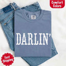Darlin’ Comfort Colors Tee – Cute Country Girl Shirt, Western Cowgirl Style-26