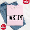 Darlin’ Comfort Colors Tee – Cute Country Girl Shirt, Western Cowgirl Style-27