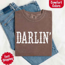 Darlin’ Comfort Colors Tee – Cute Country Girl Shirt, Western Cowgirl Style-23