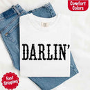 Darlin’ Comfort Colors Tee – Cute Country Girl Shirt, Western Cowgirl Style-29