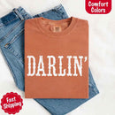 Darlin’ Comfort Colors Tee – Cute Country Girl Shirt, Western Cowgirl Style-9