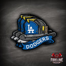 MLB Fire Helmet Sticker - 3 PACK-11