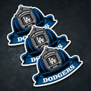 MLB (NL) Fire Helmet Stickers - 3 Pack-4