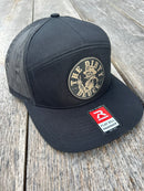 Richardson 7 Panel (Black/Gold leather patch)-2