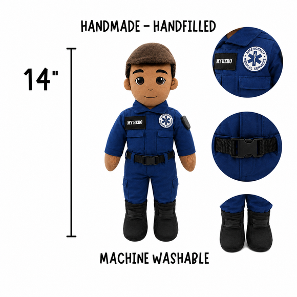 Paramedic Doll & EMT Doll | Recordable First Responder Gift