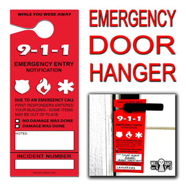 Emergency Door Hanger