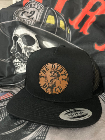 YP Classic SnapBack Brown Leather Patch