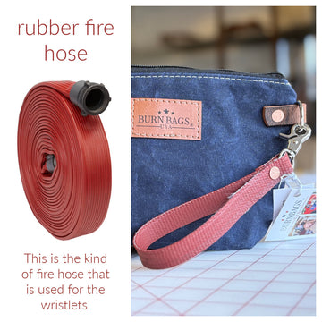 Rubber Fire Hose Clutch- Blue - 0