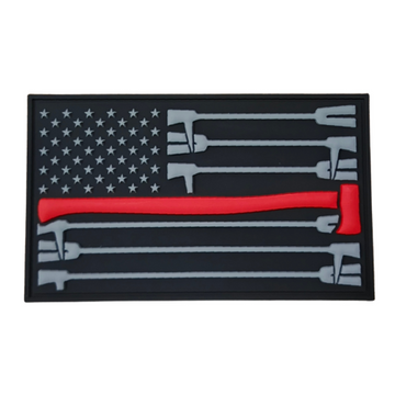 Stealth Axe Fire Flag PVC Patch