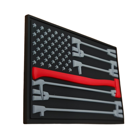 Stealth Axe Fire Flag PVC Patch