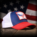 Freedom Eagle Red White & Blue Trucker Hat-2