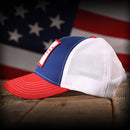 Freedom Eagle Red White & Blue Trucker Hat-4