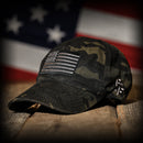 Black Multicam Full Fabric American Flag Range Hat-1