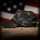 Black Multicam Full Fabric American Flag Range Hat-2