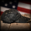 Black Multicam Full Fabric American Flag Range Hat-3