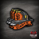 MLB Fire Helmet Sticker - 3 PACK-12