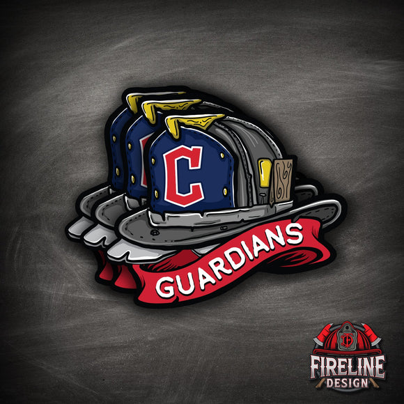 MLB Fire Helmet Sticker - 3 PACK
