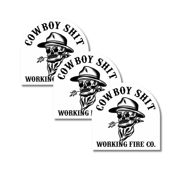 Cowboy Shit Stickers - 3 Pack