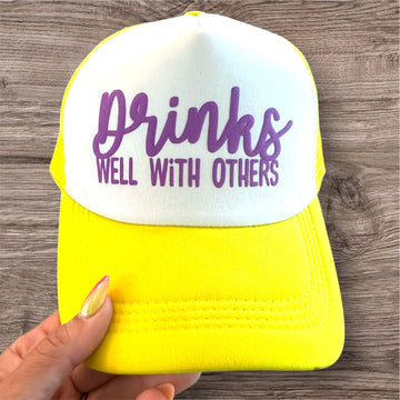 Trucker Hat -  Drinks Well With Others