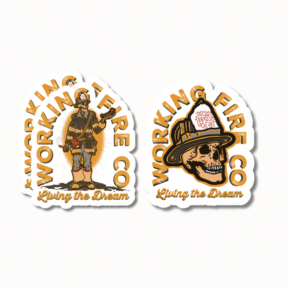 Living The Dream Stickers - 3 Pack