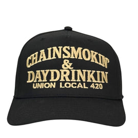 ChainSmokin & Day Drinkin Hat Custom Embroidered