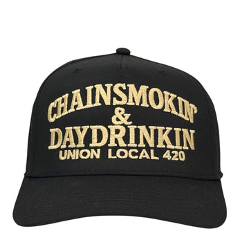 ChainSmokin & Day Drinkin Hat Custom Embroidered