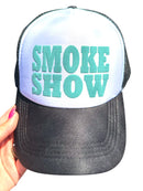 Trucker Hat - Smoke Show Black/Teal-1