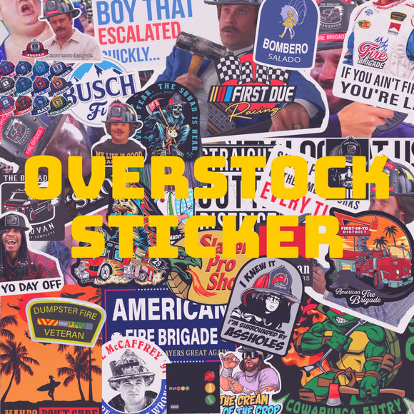 Overstock Sticker