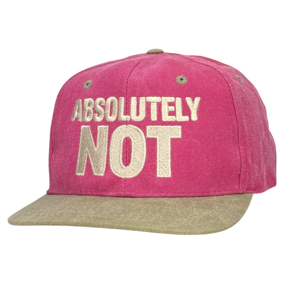 Absolutely Not Hat Custom Embroidered