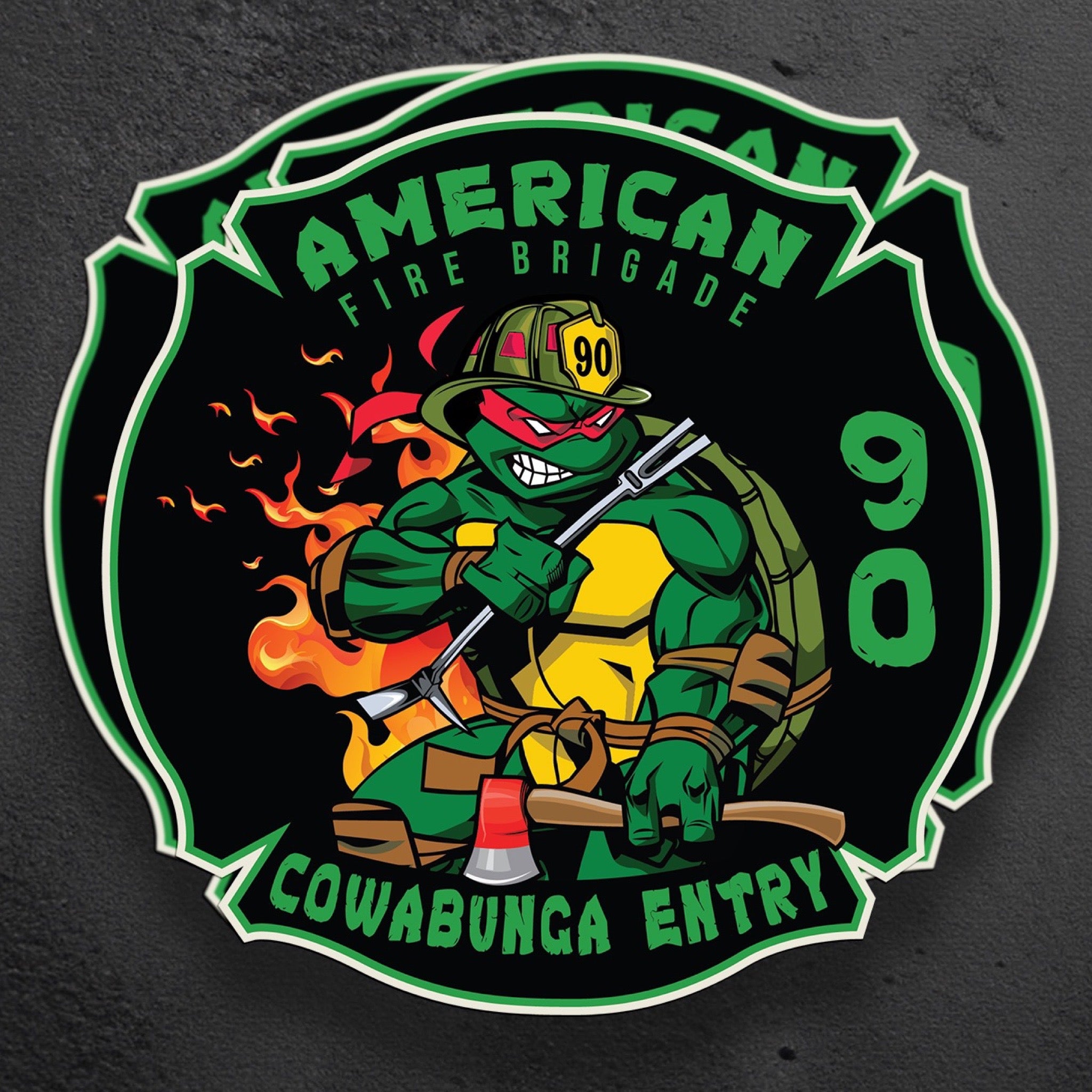 Turtle Sticker | American Fire Brigade
