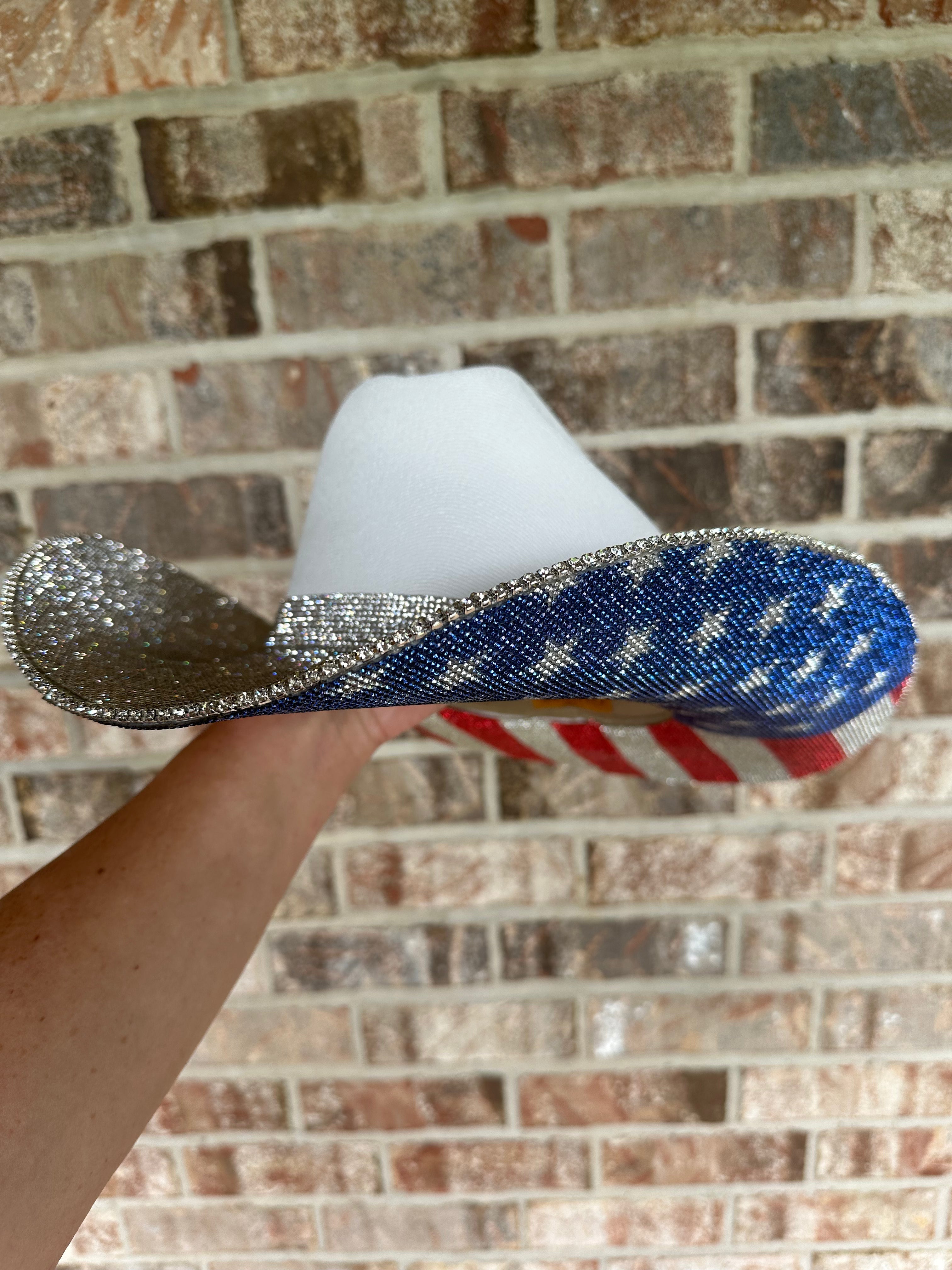 The "America" Hat - Crystal On Top