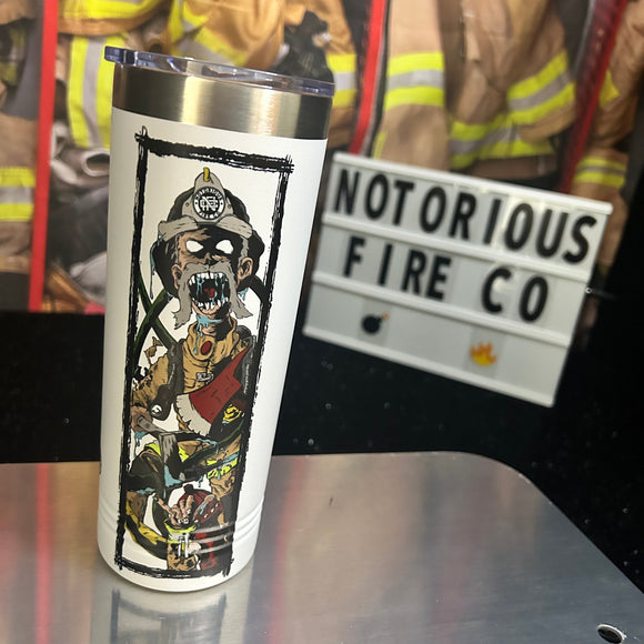Zombie Firefighter Stainless Steel Tumbler