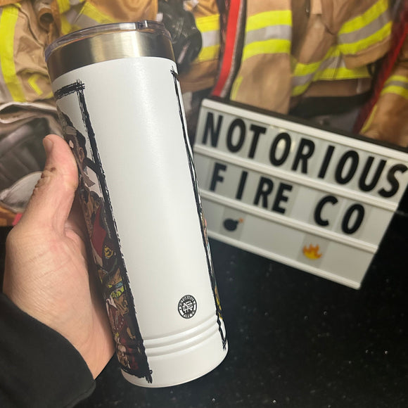Zombie Firefighter Stainless Steel Tumbler
