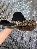 Black Suede & Brown Leopard Rhinestones-4
