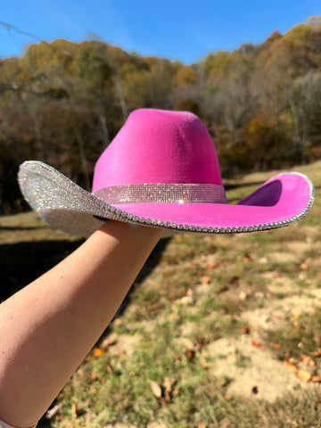 Barbie Pink Hat & Crystal Rhinestones - 0