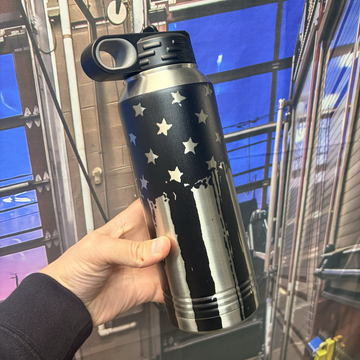 Black Flag 32oz Stainless Steel Water Bottle