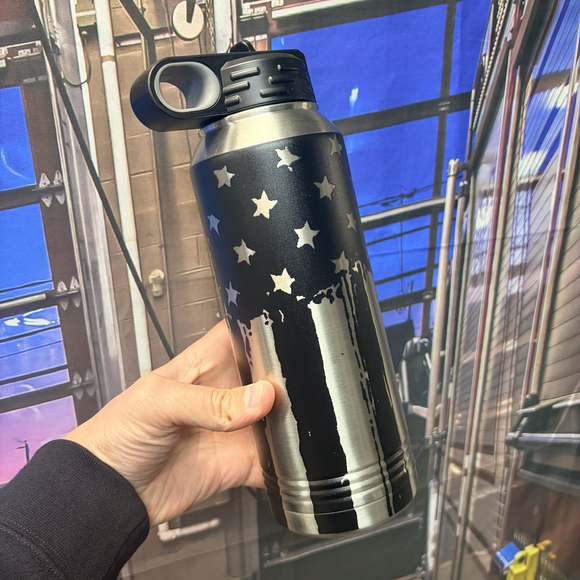Black Flag 32oz Stainless Steel Water Bottle