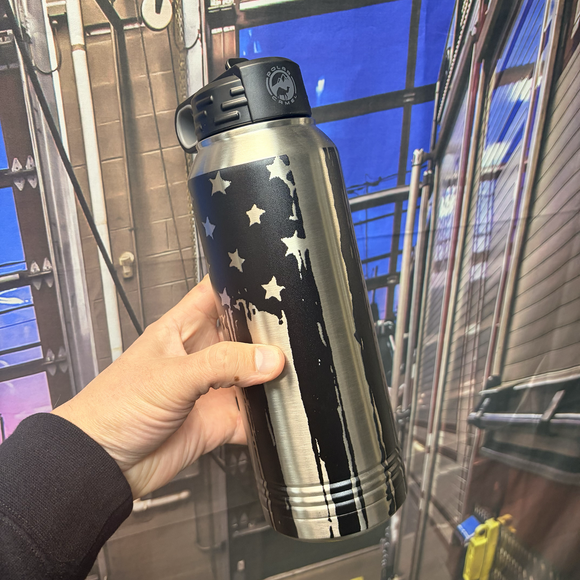Black Flag 32oz Stainless Steel Water Bottle