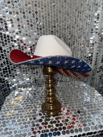 The "America" Hat - Red On Top - 0