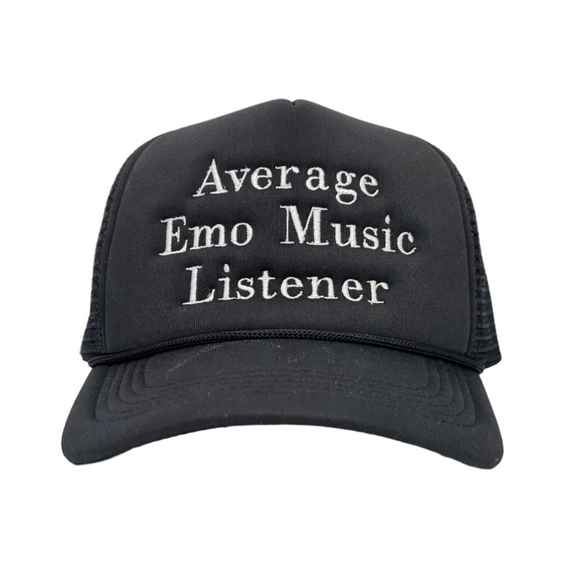 Average Emo Music Listener Custom Embroidered Trucker Hat