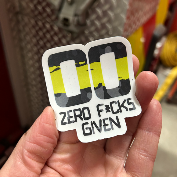 Zero F*cks Given Sticker