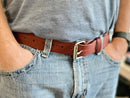 Red Rubber Fire Hose Belt-1
