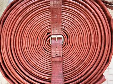 Red Rubber Fire Hose Belt - 0