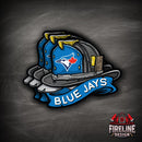 MLB Fire Helmet Sticker - 3 PACK-5